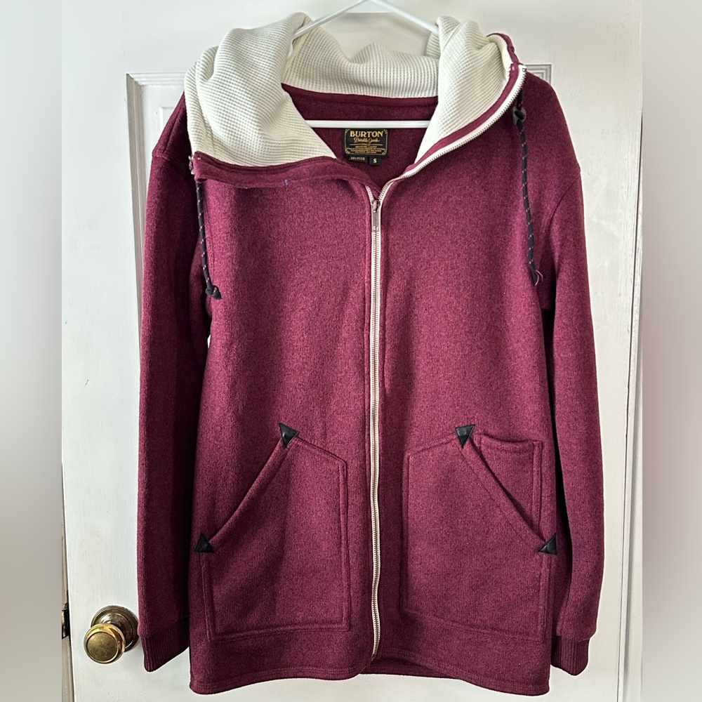 Burton Women's Burgundy Zip-up Dryride Sweatshirt